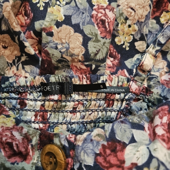 Poetry Classic Bustier Floral Button-up Mini Dress - Picture 7 of 8